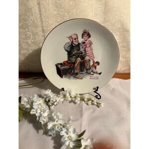 Vintage Norman Rockwell Collector Plate “The Cobbler”‎